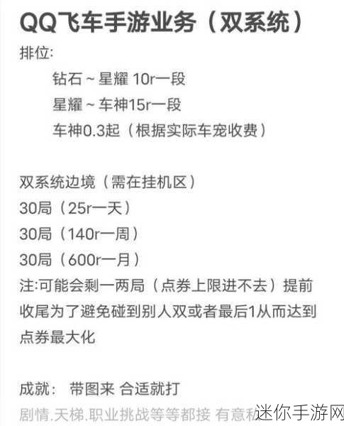 QQ飞车手游代练接单平台，解锁速度与激情的新赛道