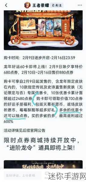 王者荣耀消费点券返利活动深度剖析