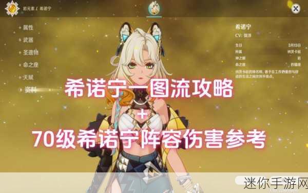 探索原神希诺宁配队的伤害奥秘