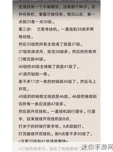 倩女幽魂手游快速升级秘籍，解锁高效升级新路径