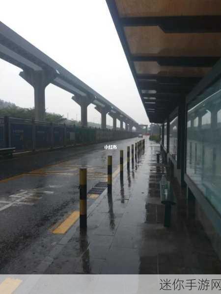 下雨天公交车站避雨1：在雨天公交车站避雨的温馨时刻与思考