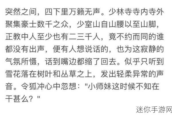 柔情小师妹无限资源版，仙侠世界的浪漫之旅