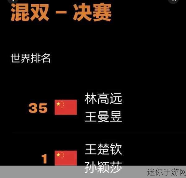 为什么说王楚钦和林高远拆了一个孙艺莎：王楚钦与林高远的配对解散，孙艺莎成为新组合核心。